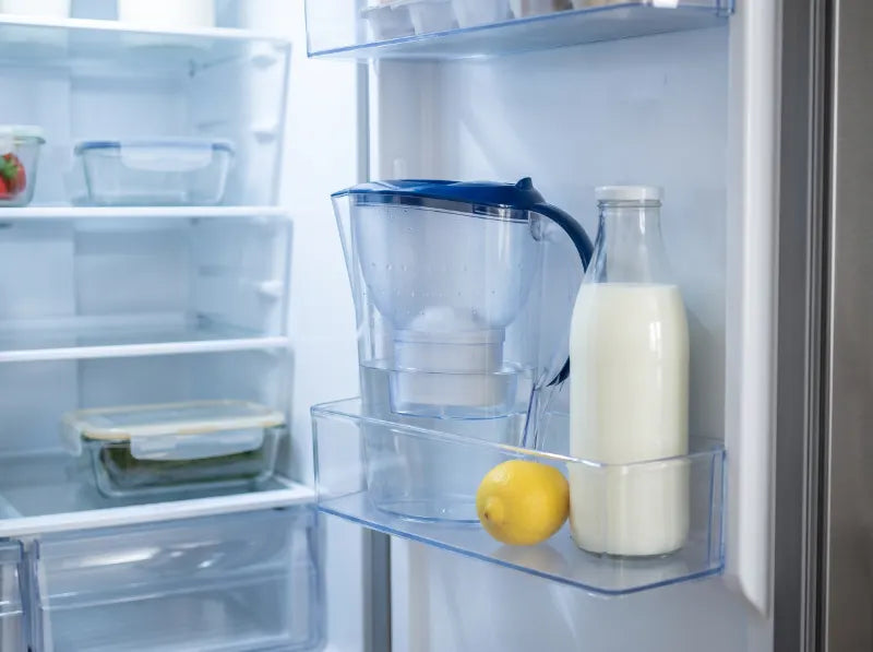 Gefiltertes Wasser bleibt in der Kanne nicht lange frisch.